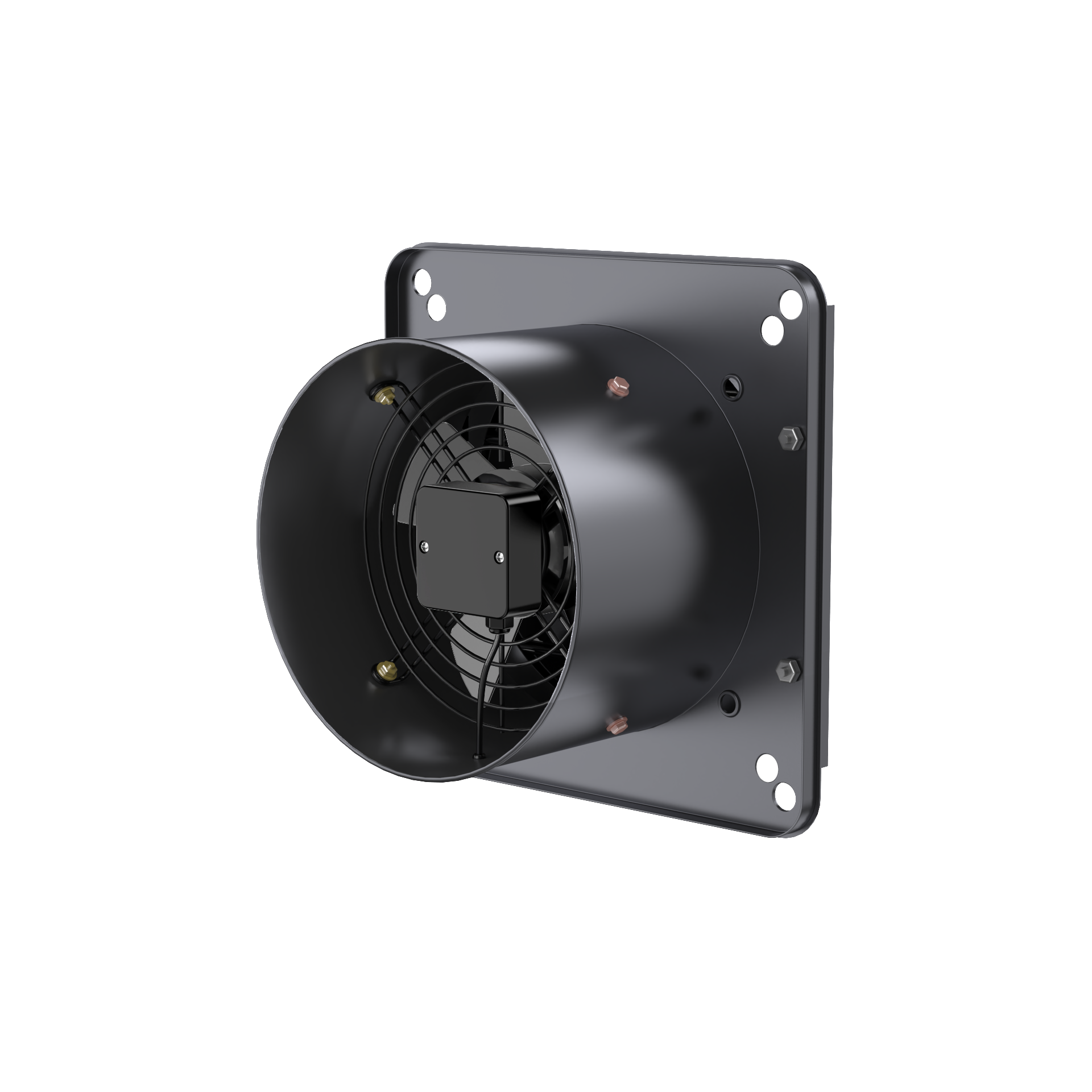 Shuttered External Rotor Fan